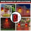 Qualirey 4 Pcs Solar Outdoor Motion Sensor Alarm Animal Deterrent
