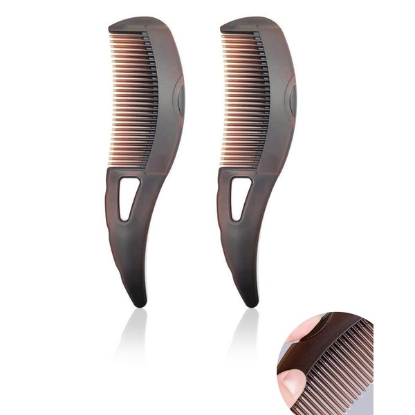 GAJUS Pack of 2 Anti-Dandruff Combs, Hollow Teeth Combs for