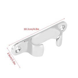 Qiilu 102MM Fairleader Boat Cleats Marine Mooring Cleats Stainless Steel for Marine Yachts