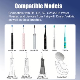 AZJCKEW 2-Pack USB Charger Cable Compatible with NuFace Mini Facial Device Fairywill FW-917 Electric Toothbrush DNSLY Brush Caytraill Face Brush, 5FT Fast Charging Cord for Oral Care Devices – Black
