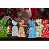 MISS FANTASY 160 Pack Christmas Cellophane Goody Bags with Twist