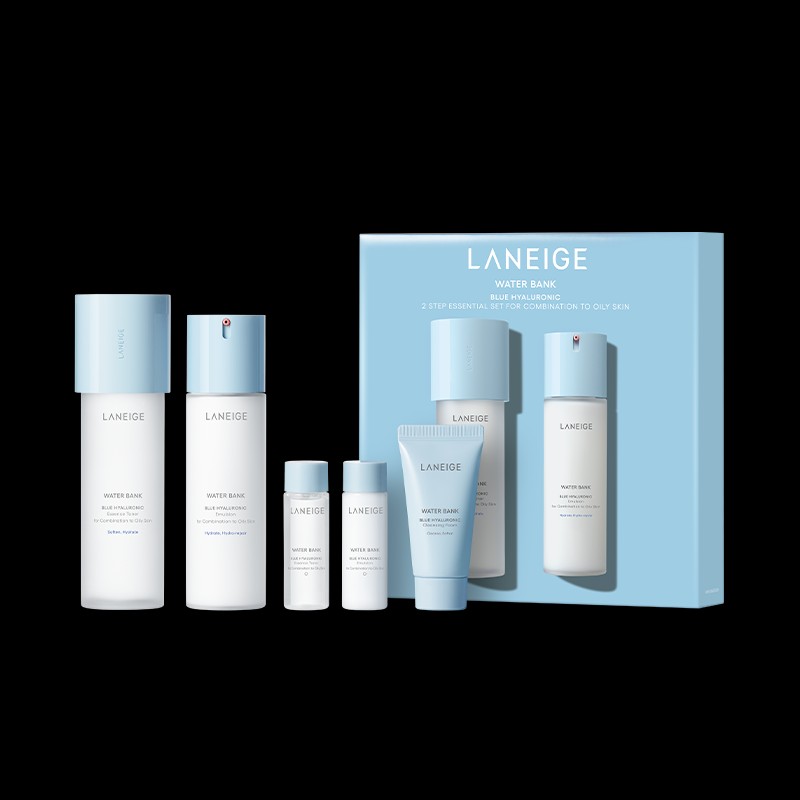 Laneige [라네즈]워터뱅크 블루 히알루로닉 기초 세트(지·복합용) [Laneige] Water Bank Blue
