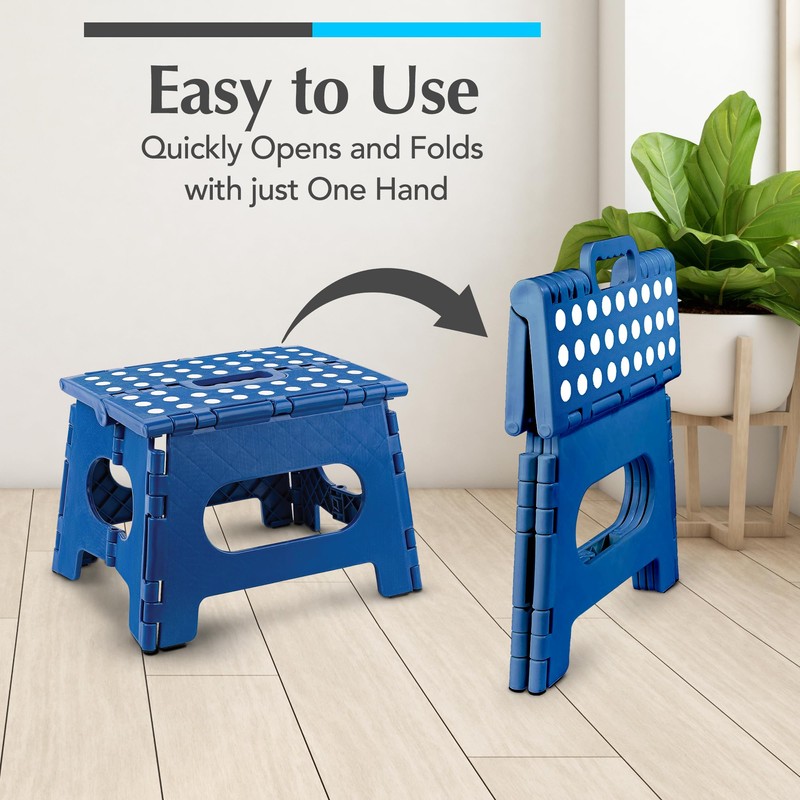 Handy Laundry Folding Lightweight Step Stool - Sturdy Enough to
