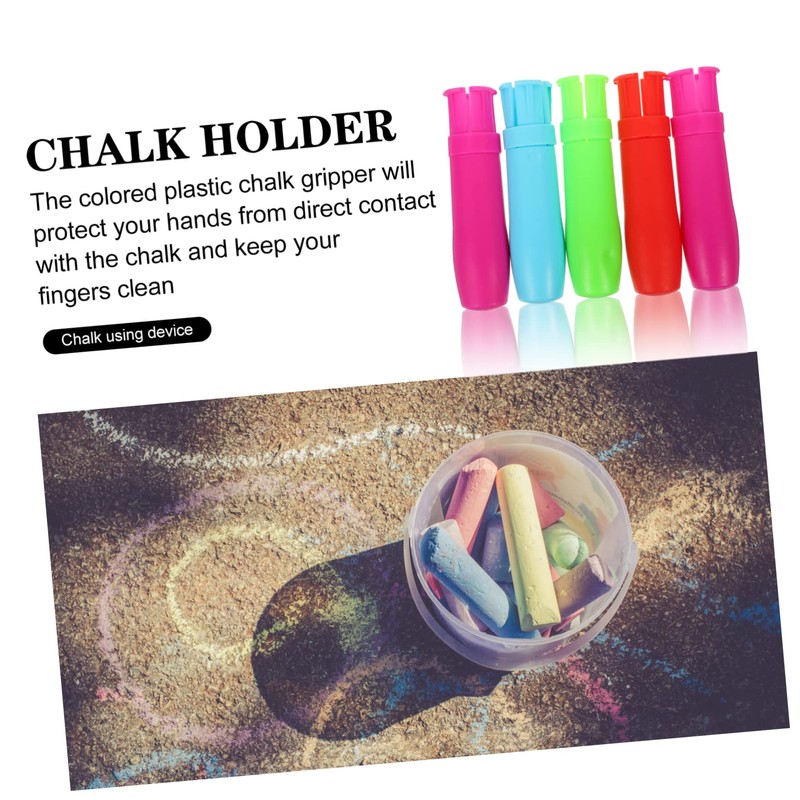 VILLFUL 5Pcs Dust Chalk Holder Clip Automatic Chalk Clamp for