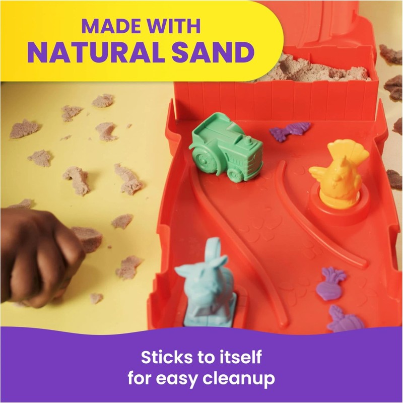 Kinetic Sand Sandy Farm Set w/ 12oz Play Sand 6