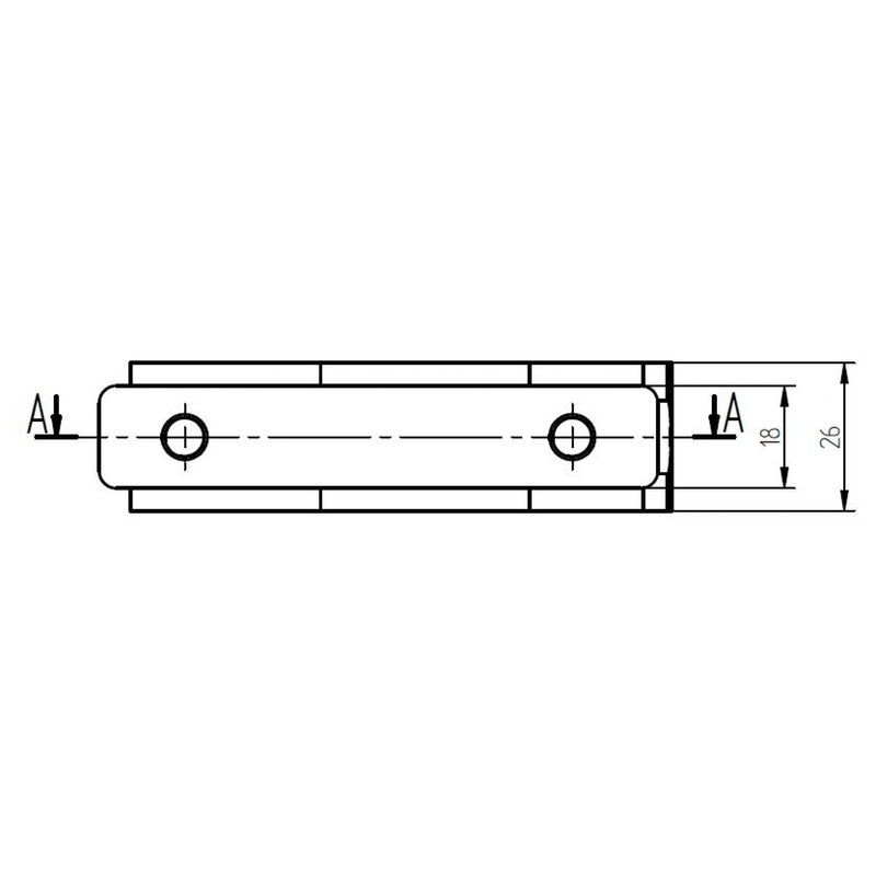 mb-m® 900226 Hinge Complete for Aluminium Board Profile Trailer Car