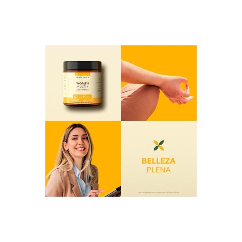 Vitaminas Mujer Colageno Hidrolizado Acido Folico Biotina Complejo Zinc Calcio