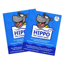 Hippo The Water Saver (not for Slimline cisterns) - Saves Water Each time You Flush (2, Blue 9l)