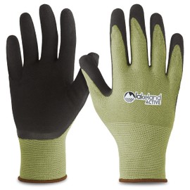 Lakeland Active 1 Pair Parton Gardening Work Gloves With Natural Bamboo Fibre - Green - Large