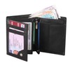 RAS WALLETS Mens RFID Blocking Soft Leather Trifold Purse Credit