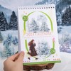 MiyouLuna 120 Pcs Winter Scenery PET Stickers Set, Snowy Tree