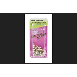 Hillman 7/8 in. L Trim Brass-Plated Steel Nail Annular Ring Shank Flat