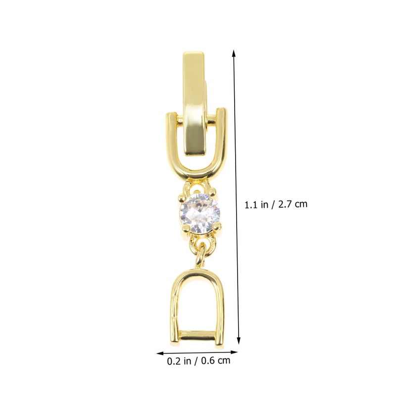 COHEALI Elegant Jewelry Decoration Buckles 12pcs Extension Chains for DIY