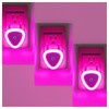 3 Pack Heart Shape Night Lights, Cute Nursery Nightlight with
