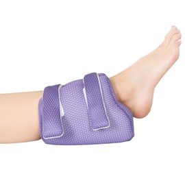 Ehucon 3D Heel Protectors Bed Sore Pillow Cushion for Pressure Sores,Foot Pillows Support Boot for Bedridden Patients Supplies（Purple Pack of 1）