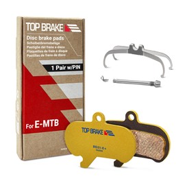 TOP BRAKE BD21 Disc Electric Bike Brake Pads Compatible with SRAM Maven Extra Large | E-MTB, Downhill, enduro race | E-bike Compound, long lasting, Premium E+ version, Gold (PIN Included)