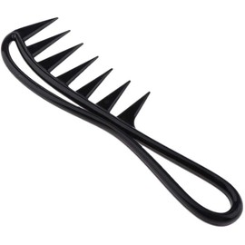 POFET 4pcs Men's Oily Hair Pick Comb Salon Dyeing Hairdresser Styling Wide Tooth