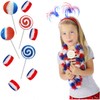 Fruidles Assorted USA Patriotic Lollipops & Barrels Mix, Red, White,
