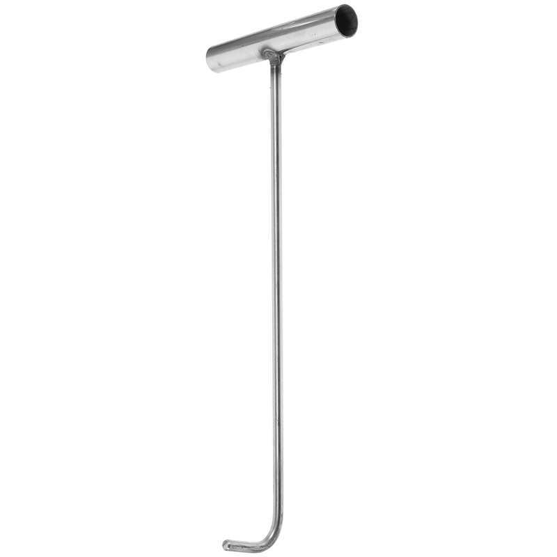 Ciieeo Heavy-Duty Stainless Steel Manhole Cover Hook Shape Lift Tool
