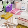 ThinkTex - Carpeta de archivos expansible de plástico, sobres transparentes
