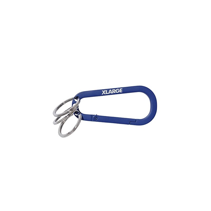 Extra Large Standard Logo Keyring Carabiner, navy