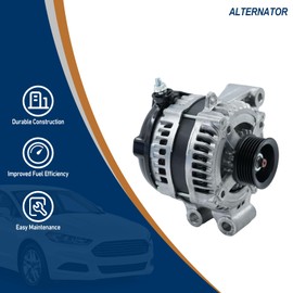 12V 150Amp Alternator for Land Rover Range Rover 2010 2011 2012, LR4 2010, Compatible with Jaguar F-Pace, F-Type, XE, XF, XFR, XJ, XJR, XK, XKR