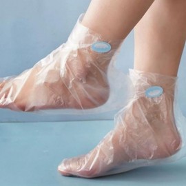 Disposable Hygienic Foot & Hand Moisturizing Wrap Covers (100 Pcs) Foot Moisturizing Wrap Gloves (100 Pcs) 5ea