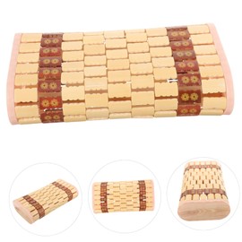 FUNOMOCYA Sauna Pillow Spa Head Pillows Sauna Room Accessories Cervical Pillows Summer Pillows Mahjong Accessories Bamboo Pillow Home Supplies Neck Rest Pillow Household Pillows Khaki Elder