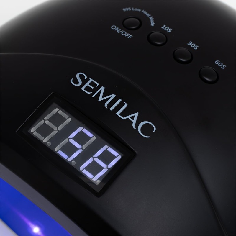 Semilac UV LED Lamp 24W/48W All Black - Nail Lamp