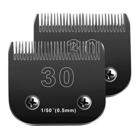 2PCS 30 Blades Dog Grooming Blades Compatible with Andis Dog Clippers Blades,Dog Clipper Blades Compatible with Oster A5,Wahl km10 Dog Clippers,Stainless-Steel Blade Sharp