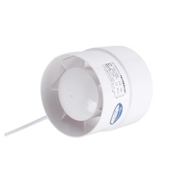 WOONEKY 4 Inch Inline Duct Fan Ventilation Exhaust Fan Quiet Circular Blower for Bathroom Kitchen Toilet Window