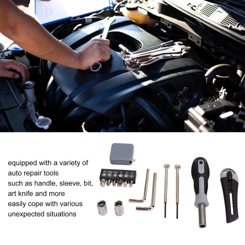 Lantern Hardware Tool Set Multifunction Auto Repair Outdoor Camping Hardware