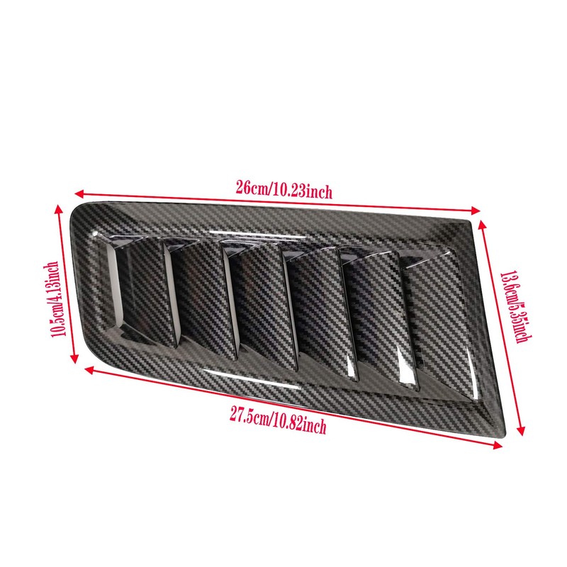 GSRECY Universal Hood Vent Scoop Kit Air Flow Intake Louvers