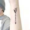 Oottati 2 Sheets Small Tiny Temporary Tattoo Stickers Arrow Feather