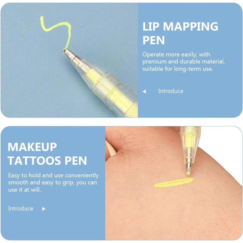 COLLBATH Lápiz De Cejas De 3 Piezas Herramienta De Posicionamiento