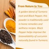 minature Turmeric Root Powder with Black Pepper, 227g (8oz)| Pure