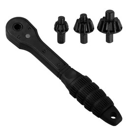 Ratchet Drill Chuck Key Tigbrother 3-in-1 Universal Wrench, 1.5-16mm Chuck Key Replacement for Electric Drills & Power Tools, Carbon Steel with Non-Slip Handle