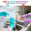 Elgood Reusable Long Sleeve Dishwashing Cleaning Gloves with Latex Free,Cotton