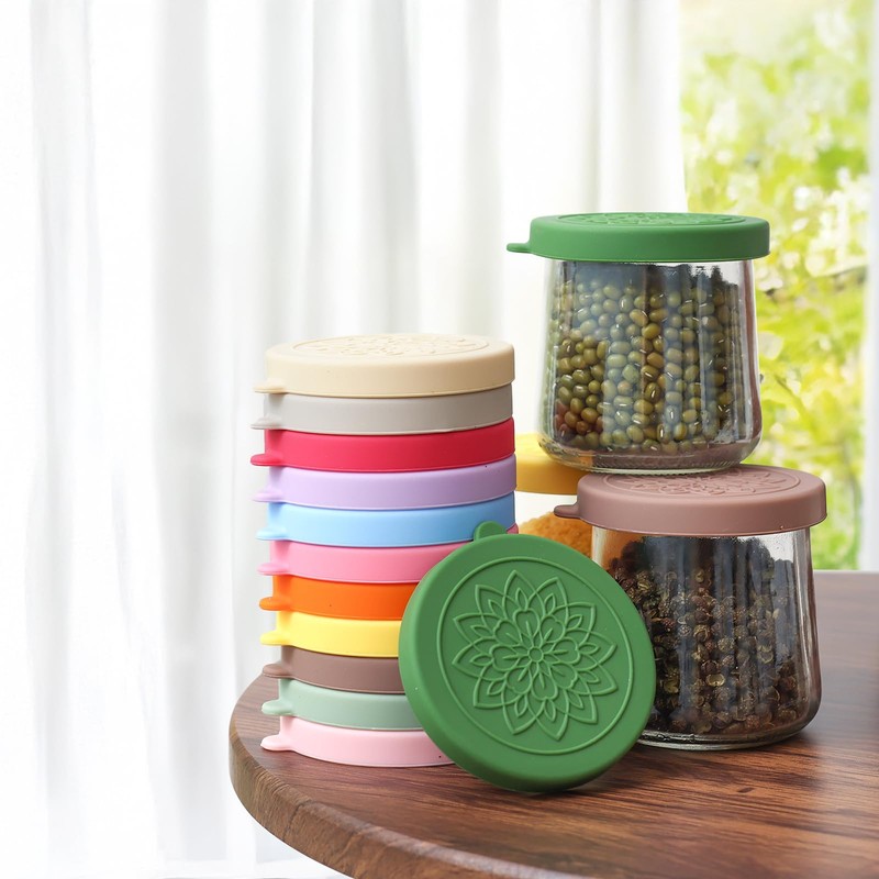 oui yogurt jar lids - 12 pack Silicone oui lids