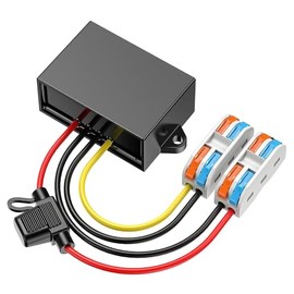 Voltage Converter 12 V to 24 V, Step Up Converter 12 V to 24 V 5 A 120 W with Fuse Waterproof and Quick Connector Cable Connector, DC Converter 12 V to 24 V for Golf Cart LED Truck (DC9-20V Input)