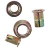 Fudeshe 200Pcs 6 Sizes Metric Rivet Nuts,Heavy Duty Zinc Plated