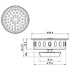 SANEI PH62F-L Sink Drain Stopper with Water Stop Function, Diameter