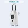 TenixLox Fingerprint Smart Lockbox Portable Resettable Hanging Key Safe with