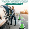 BESEA BESEA 8Pack 28" inch Traffic Cones Green Safety Cones