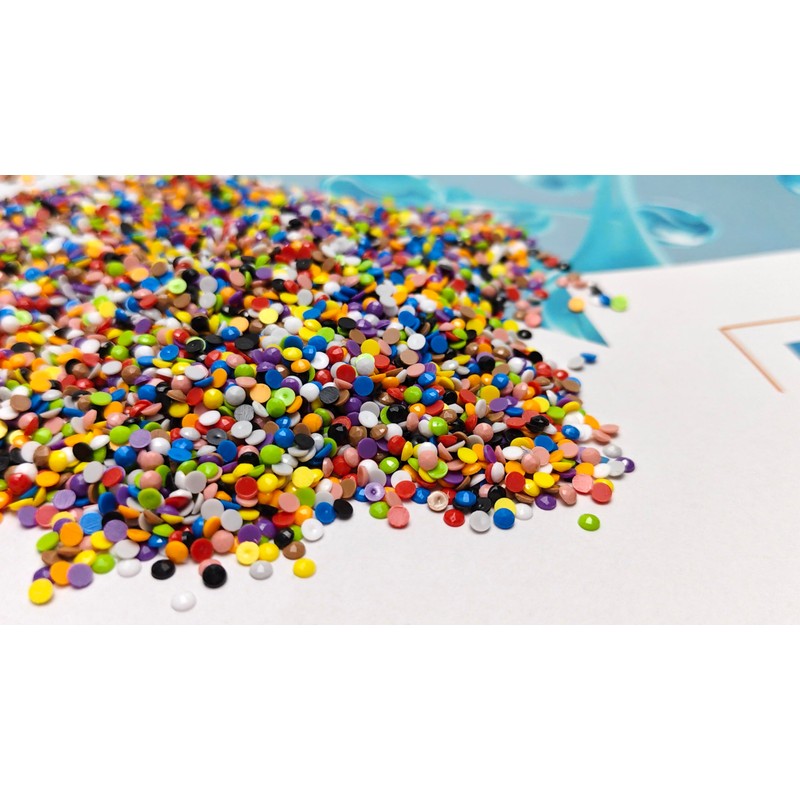 Diamond Art Beads, Round Flat Bottom Resin Drills for Diamonds