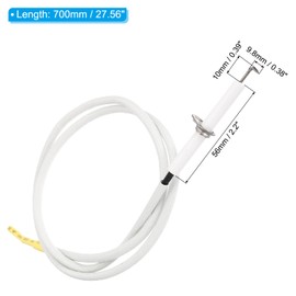 PATIKIL 3Pcs Ceramic Spark Electrode Igniter with Wire Lead Replacement for BBQ Grill and Gas Grill Models