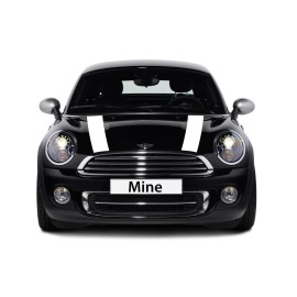The Pixel Hut White Hood Bonnet Stripes for Mini Cooper R50 R52 2002-2006 - Exact Fit