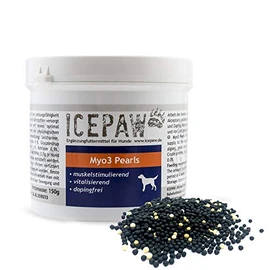 ICEPAW Myo3 Pearls Muscle Building for Dogs, Especially Suitable for Tournament Dogs, 1 x 150 g