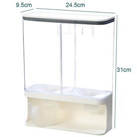 MTSDM Laundry Dispenser, Wall Mounted Scent Boosters Beads Dispenser, Laundry Beads & Powder Organizer