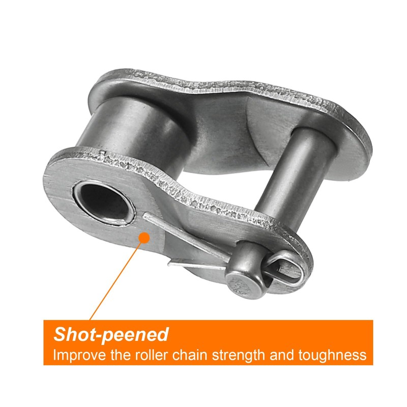 sourcing map 5Pcs 085-1/#41-1 Chain Offset Half Link Roller 1/2"